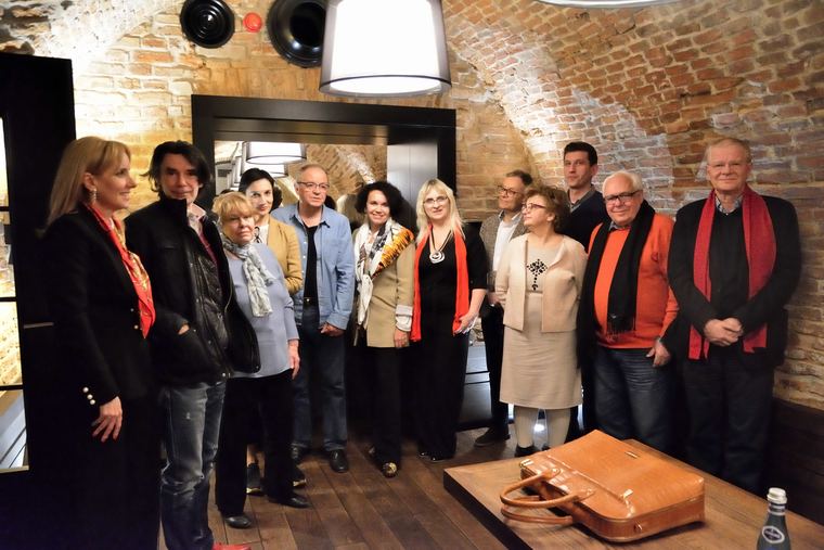 Jerzy Fedorowicz podczas spotkania w klubie Rotary Warszawa-Belweder