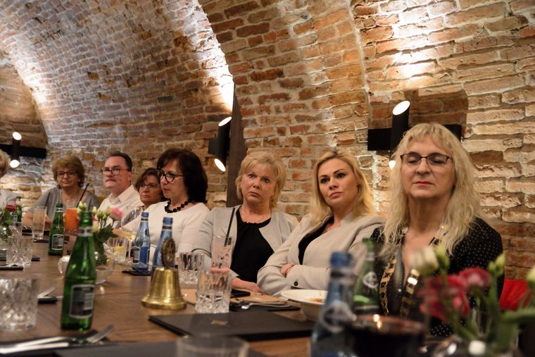 Wojciech Smarzowski podczas spotkania w klubie Rotary Warszawa-Belweder